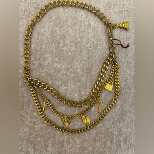 Vinatge Gold Charm Necklace